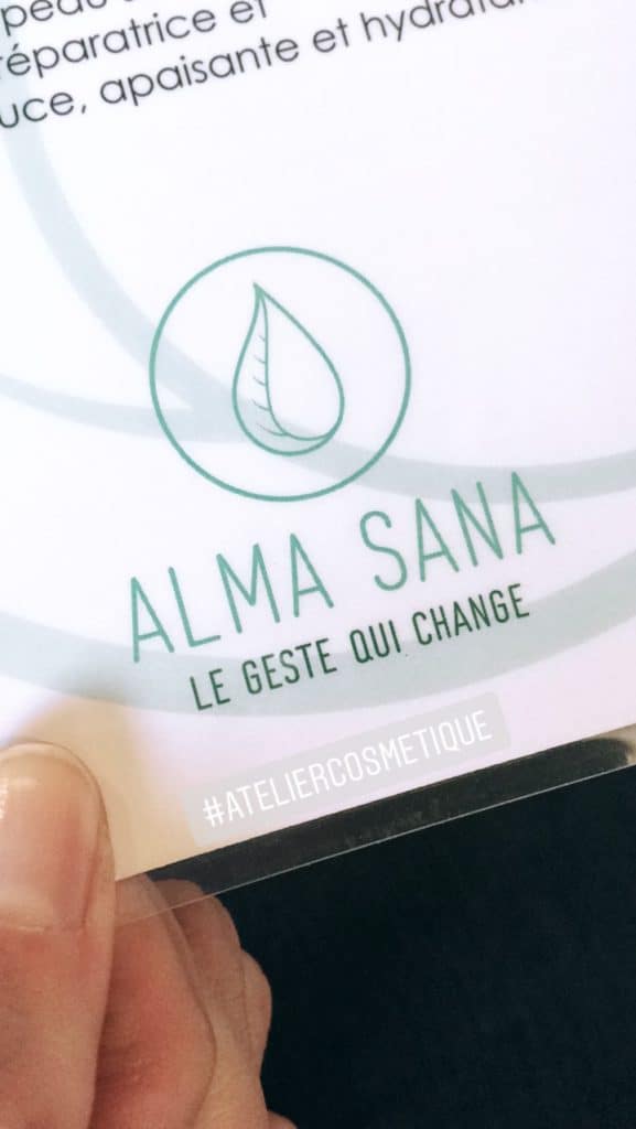 Logo des ateliers d'Alma Sana pour produire ses cosmétiques naturels
